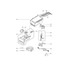 LG WM2455HG/00 dispenser parts diagram