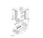 LG LFX25975ST/00 door parts diagram
