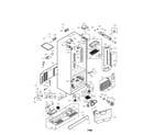 LG LFX21975ST/00 case parts diagram