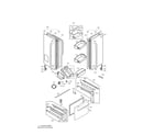 LG LFX21975ST/00 door parts diagram