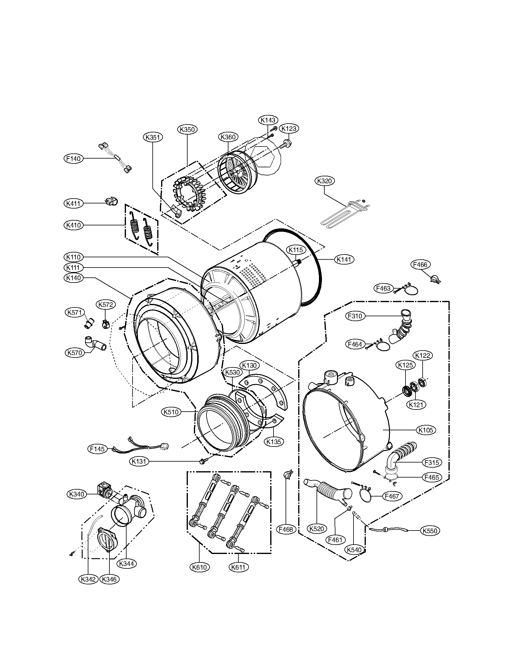 DRUM AND TUB PARTS