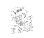 Kenmore 79648842800 drum and tub parts diagram