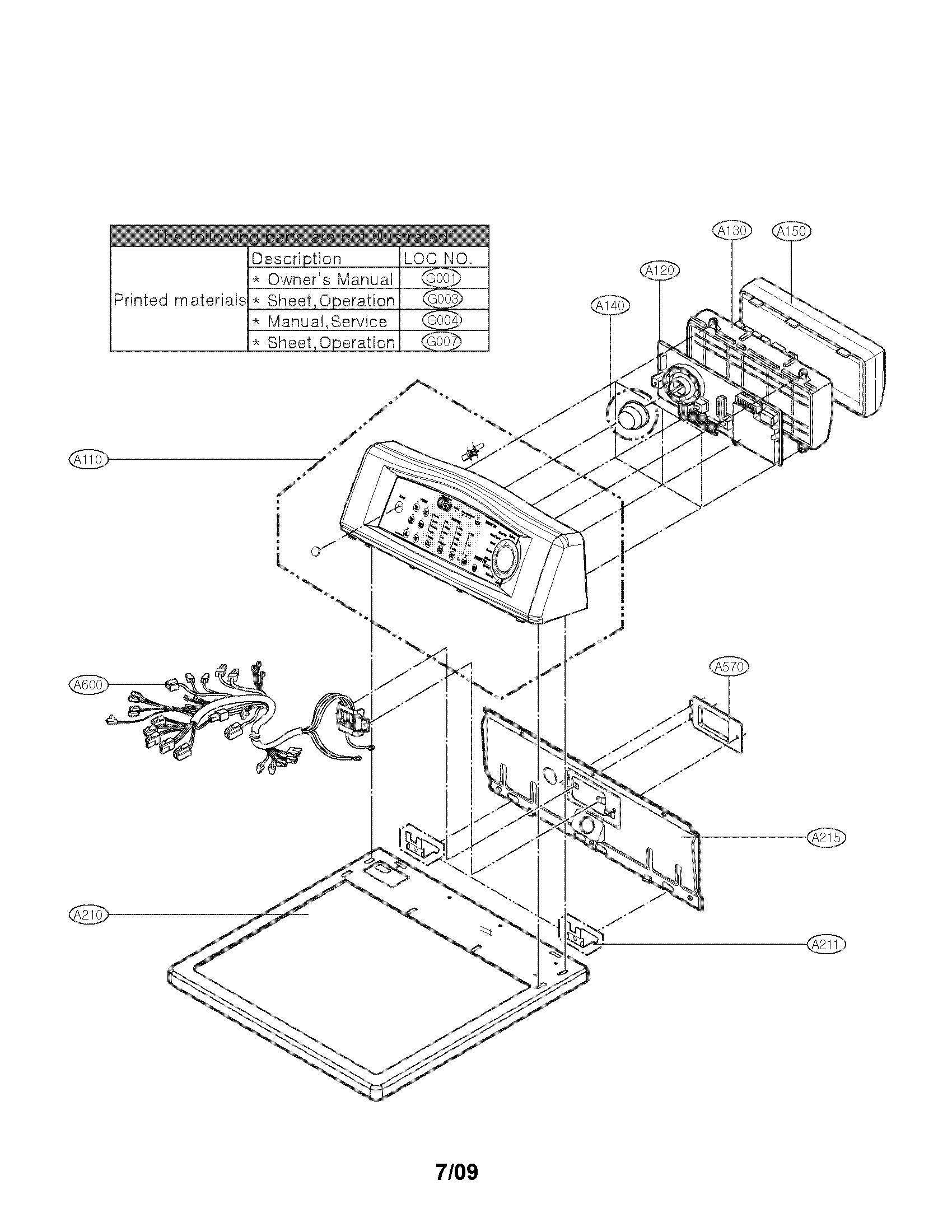 Control panel and plate parts