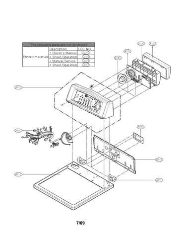 Control panel and plate parts