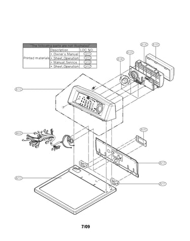Control panel and plate parts