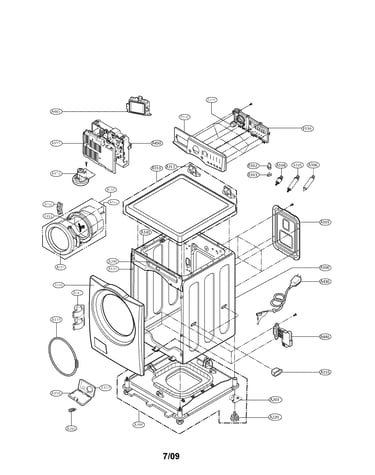 Cabinet and control panel parts