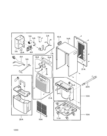 Outer case and control parts