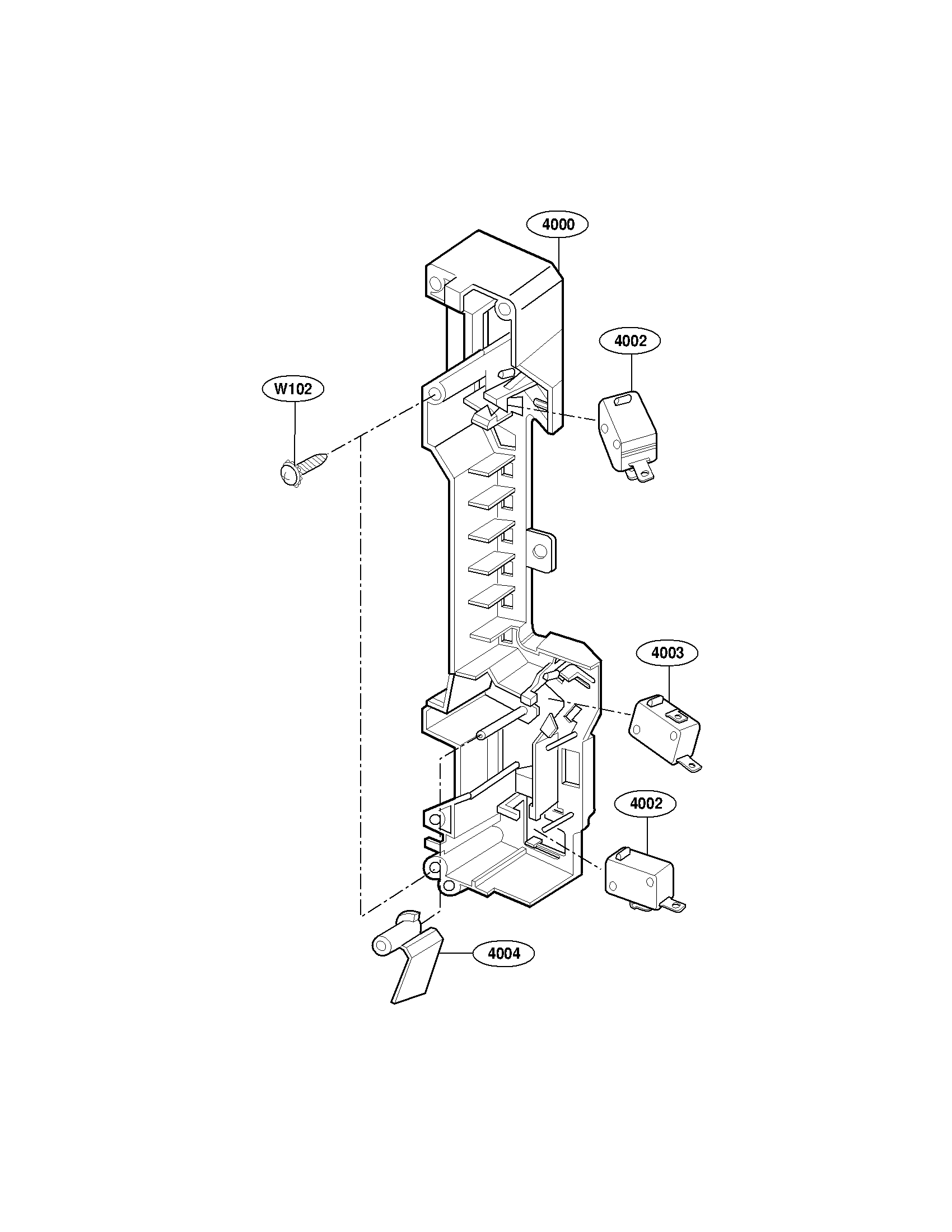Latch board parts