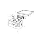LG DLG3788W control panel and plate parts diagram
