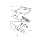 Kenmore 79680318900 control panel and plate parts diagram