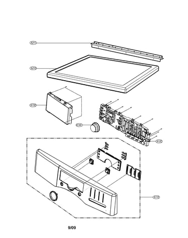 Control panel and plate parts