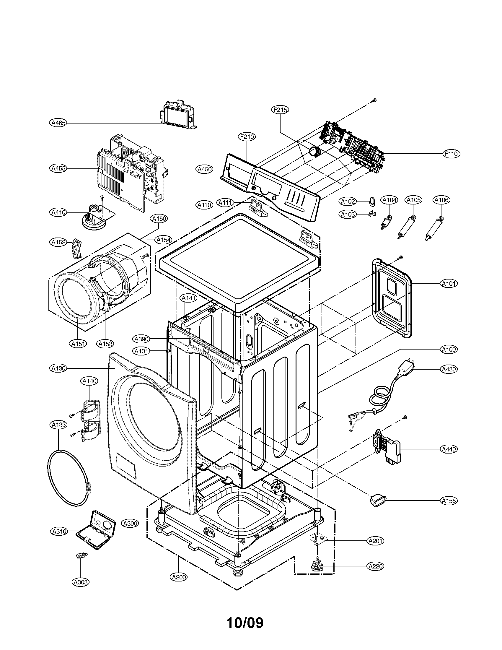 Cabinet and control panelparts
