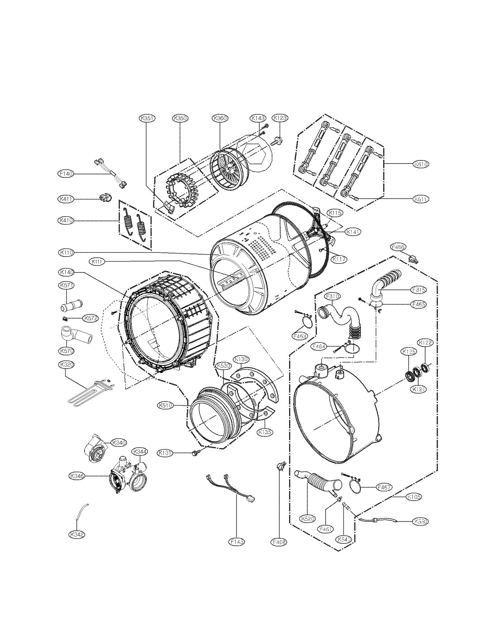 Drum and tub parts
