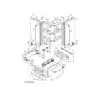 LG LRFD25850WW/00 door parts diagram
