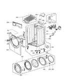 Cabinet and door assembly