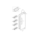 LG LSC27921ST/00 refrigerator door parts diagram