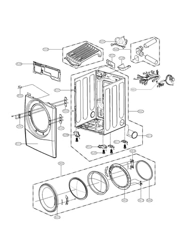Cabinet and door parts