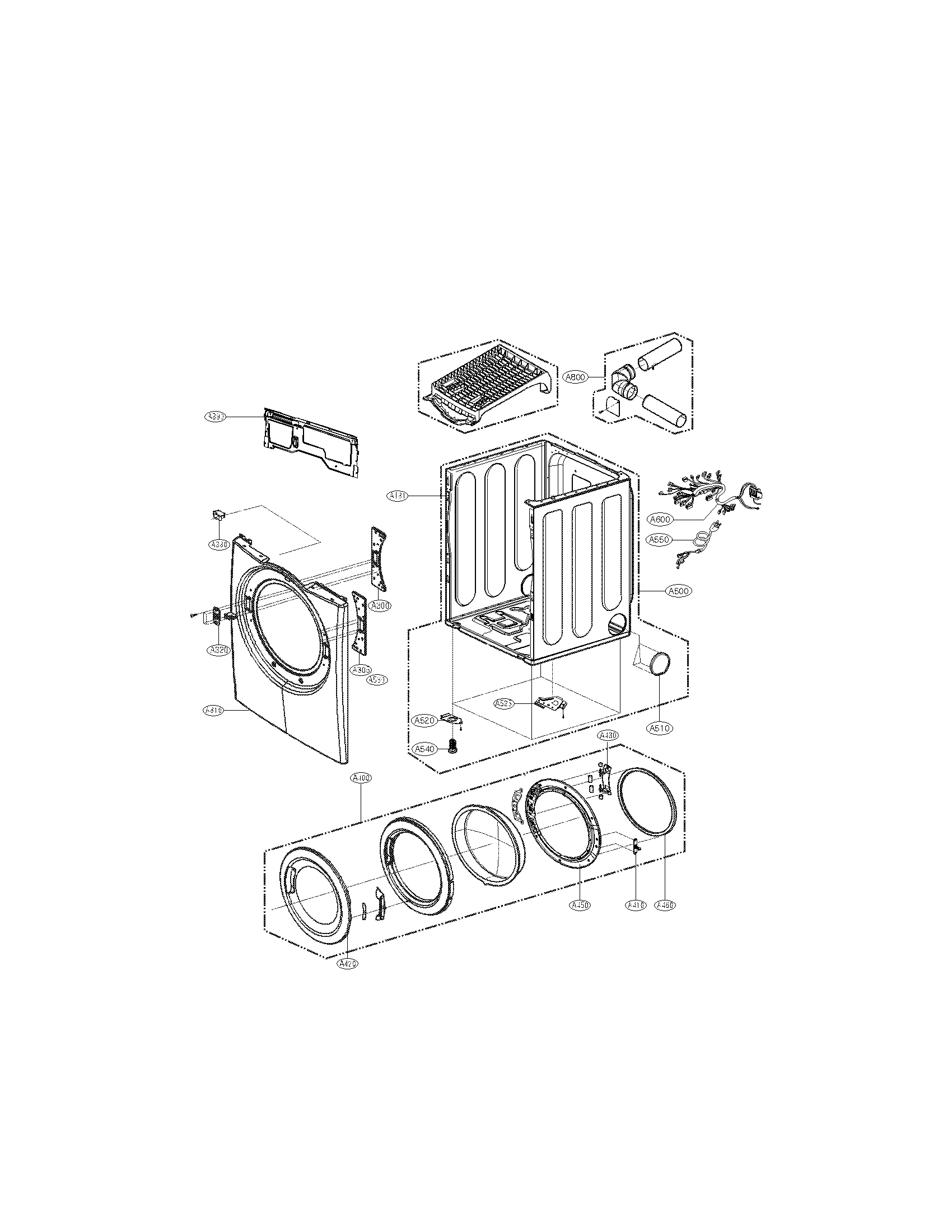 Cabinet and door parts