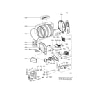 Kenmore 79690021900 drum and motor part diagram