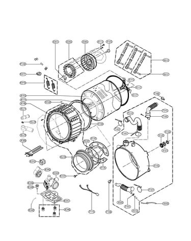 Drum and tub assembly parts