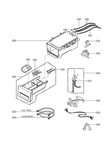Dispenser assembly parts