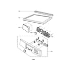 Kenmore Elite 79690512900 control panel and plate assembly parts diagram