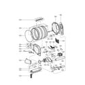 Kenmore Elite 79680518900 drum and motor parts elec diagram