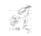 Kenmore Elite 79641022900 dispenser assembly parts diagram