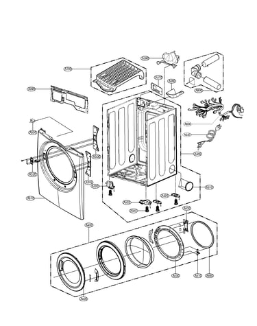Cabinet and door assembly parts
