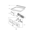 Kenmore Elite 79681029900 control panel and plate assembly parts diagram