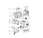 Kenmore Elite 79681029900 drum and motor parts elec diagram