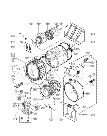Drum and tub assembly parts