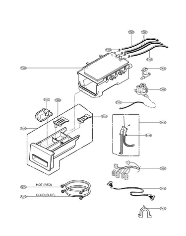 Dispenser assembly parts