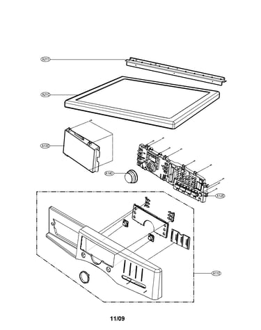 Control panel and plate assembly parts