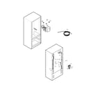 Kenmore Elite 79577249601 water and ice maker parts diagram