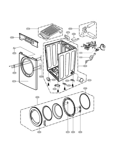 Cabinet and door parts
