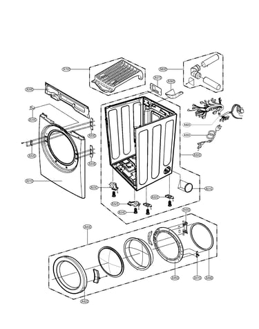 Cabinet and door parts