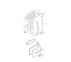 Kenmore 79569002900 door parts diagram