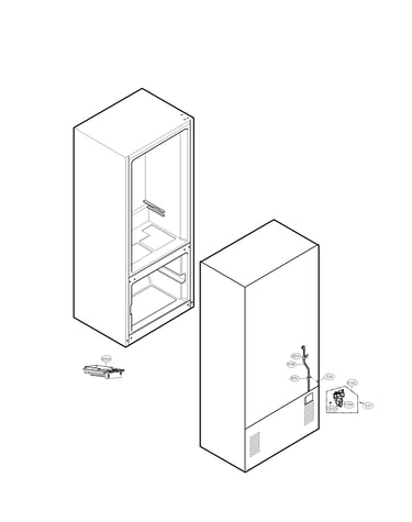 Ice and water parts