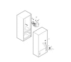 Kenmore 79579004900 water and ice maker parts diagram