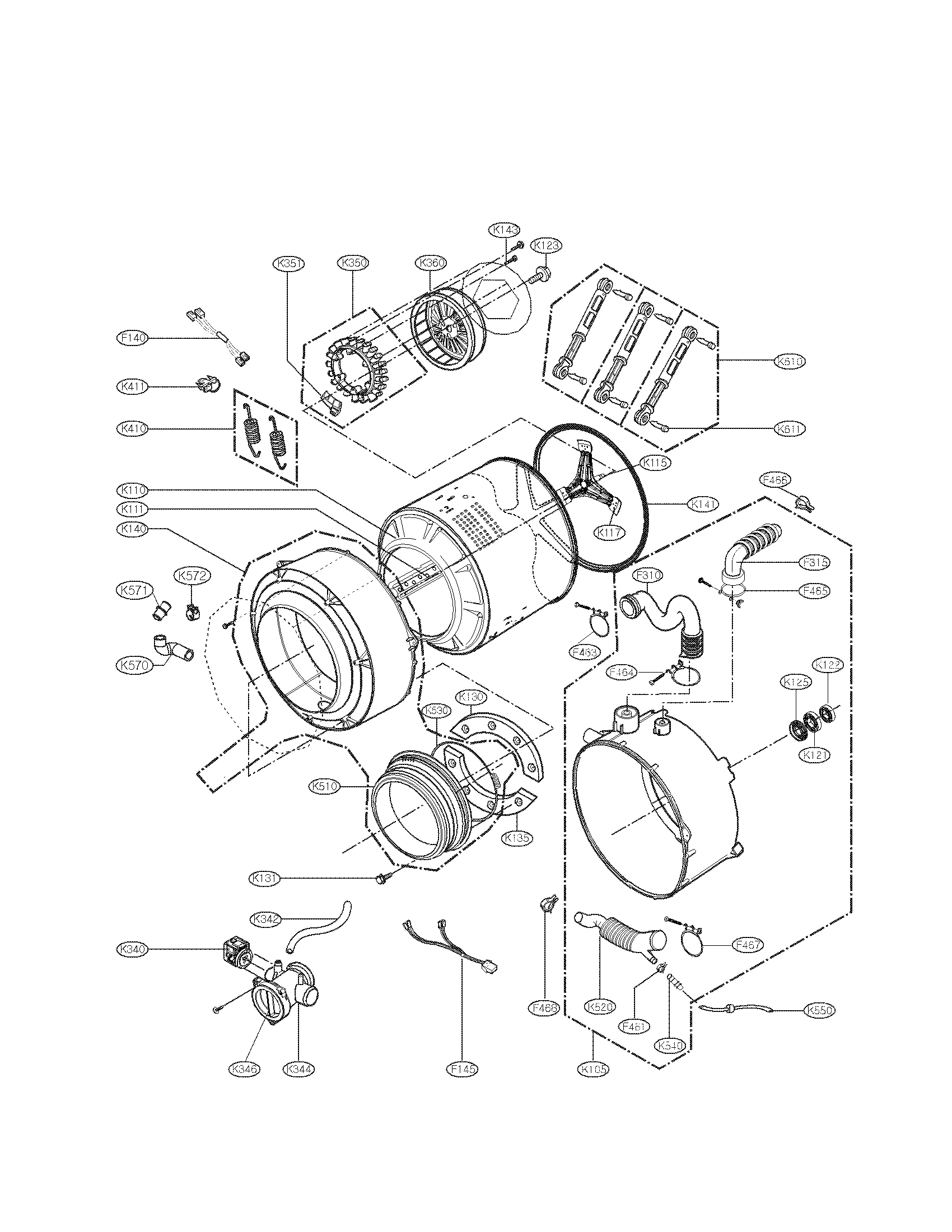Drum and tub parts