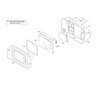 LG LN735 cabinet and main frame parts diagram