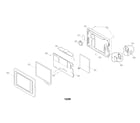 LG LN740 cabinet and main frame parts diagram