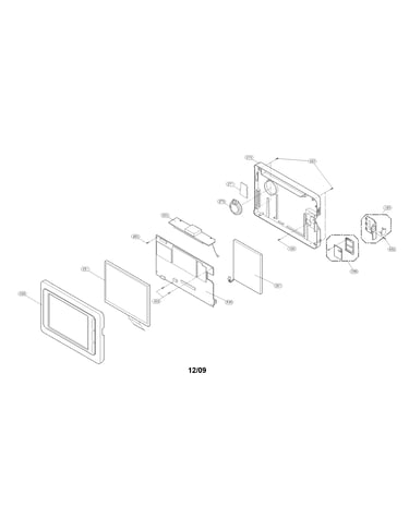 Cabinet and main frame parts