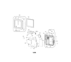 LG LN835 cabinet and main frame parts diagram
