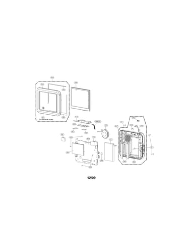 Cabinet and main frame parts