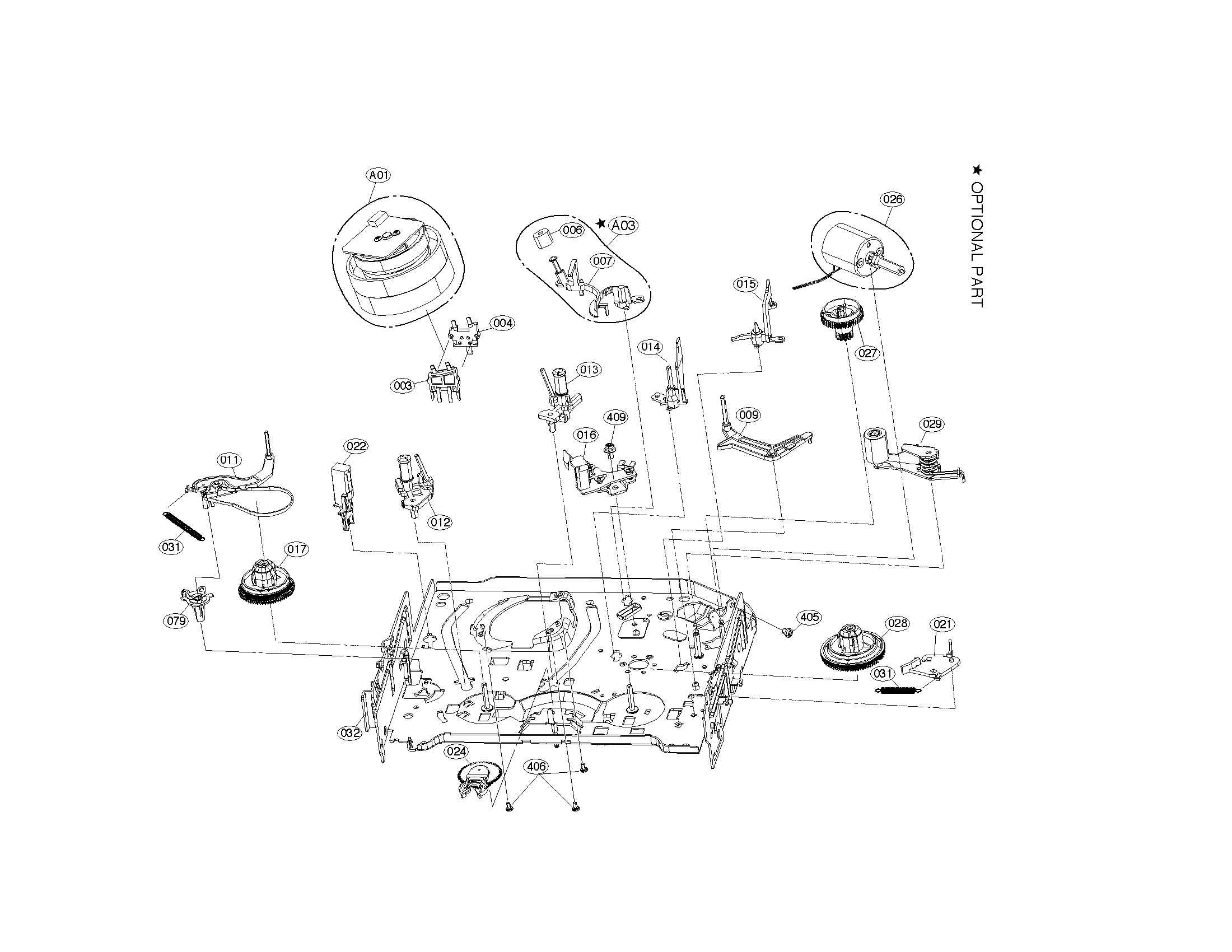 Moving mechanism parts