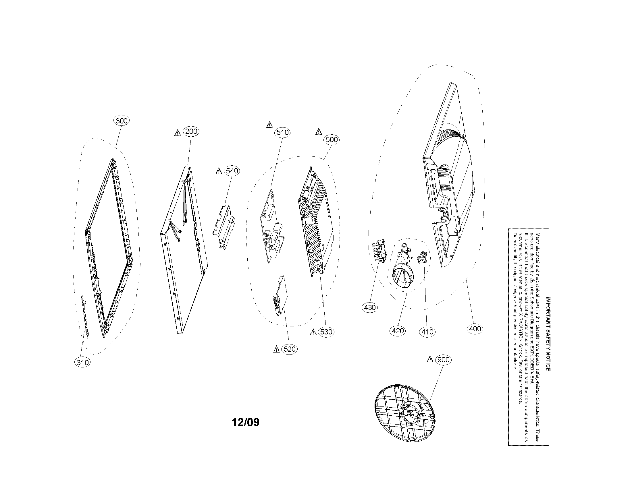 Exploded view parts