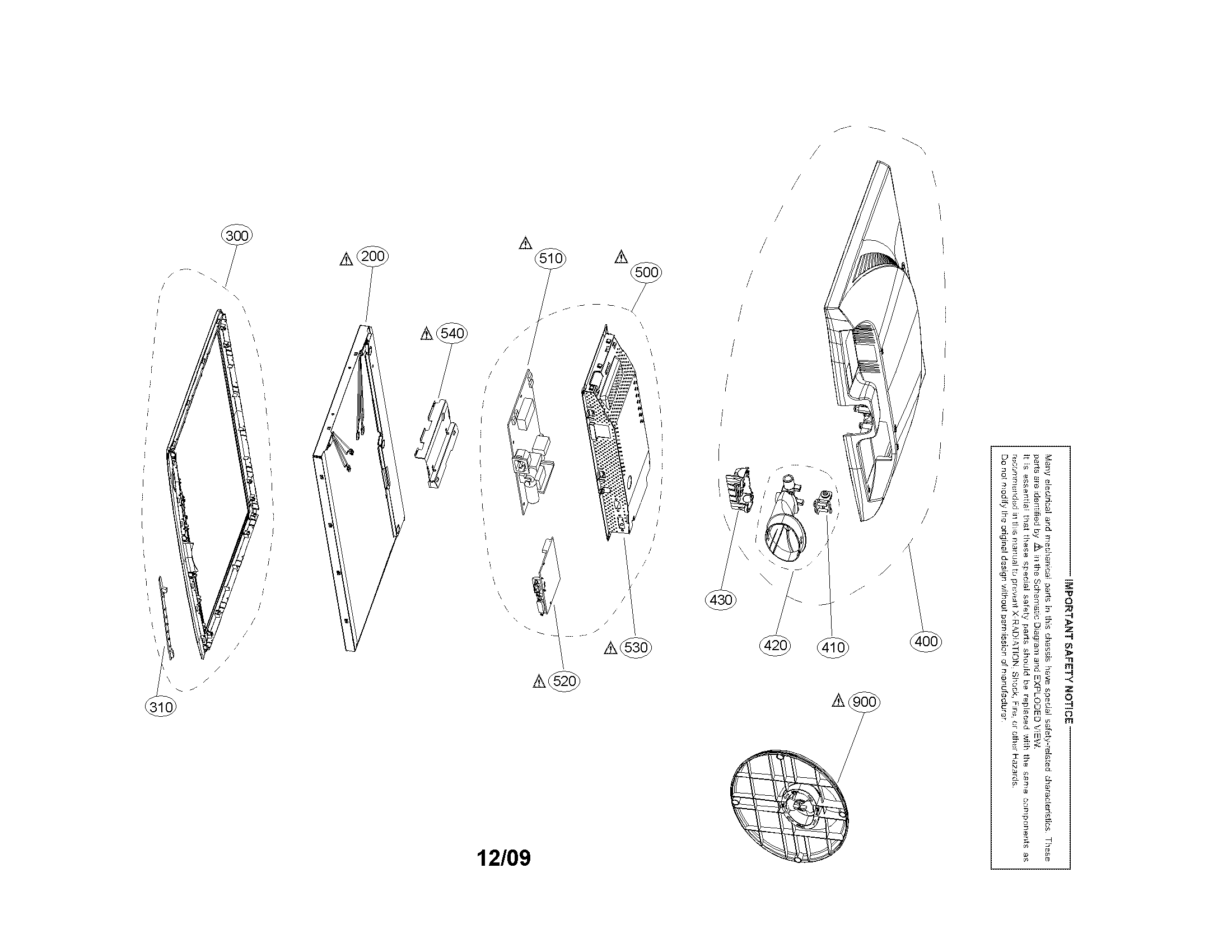 Exploded view parts