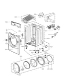 Cabinet and door assembly parts